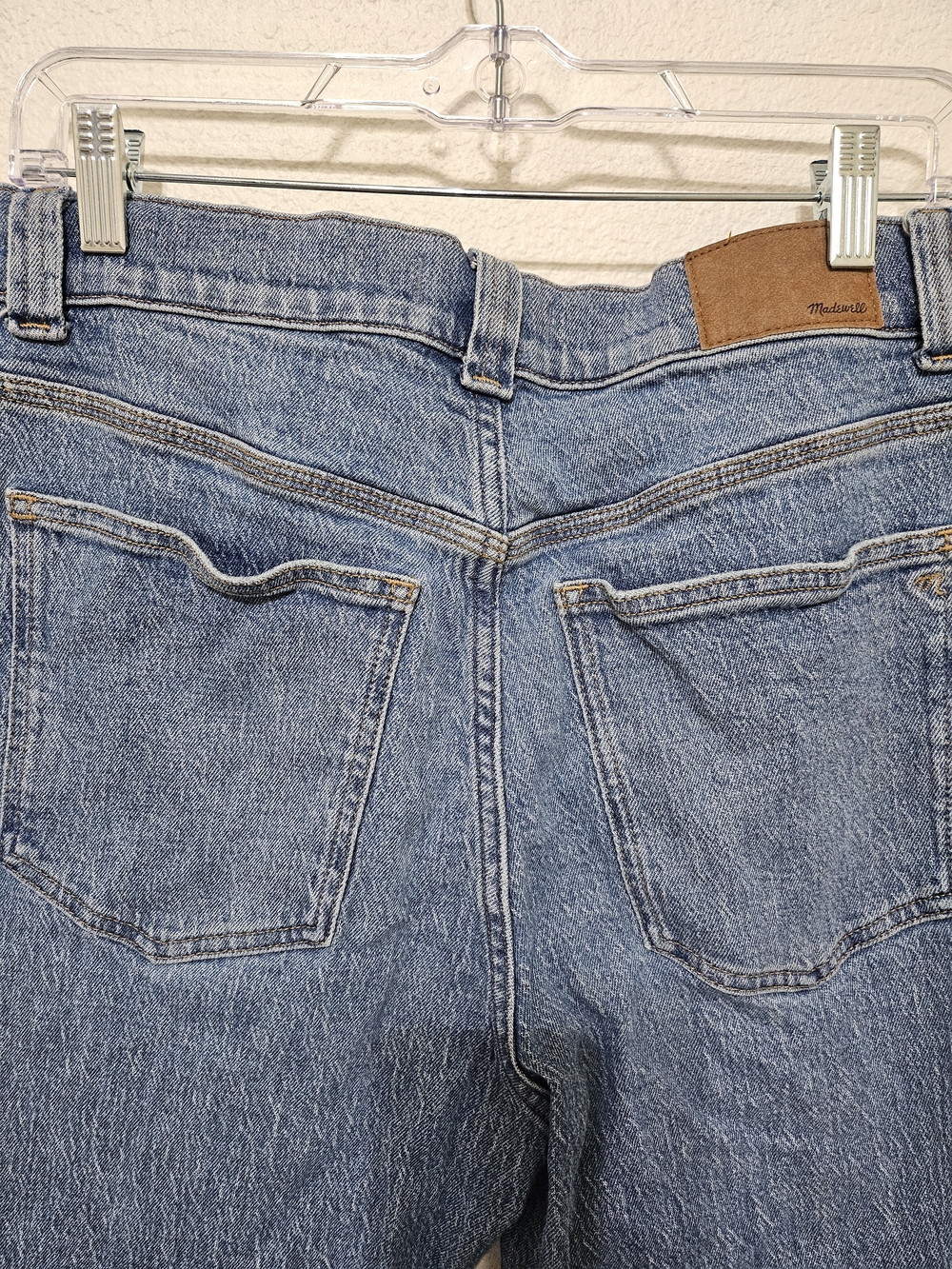 Madewell High-Rise Straight-Leg Jeans in Faded Blue - Picture 6 of 7